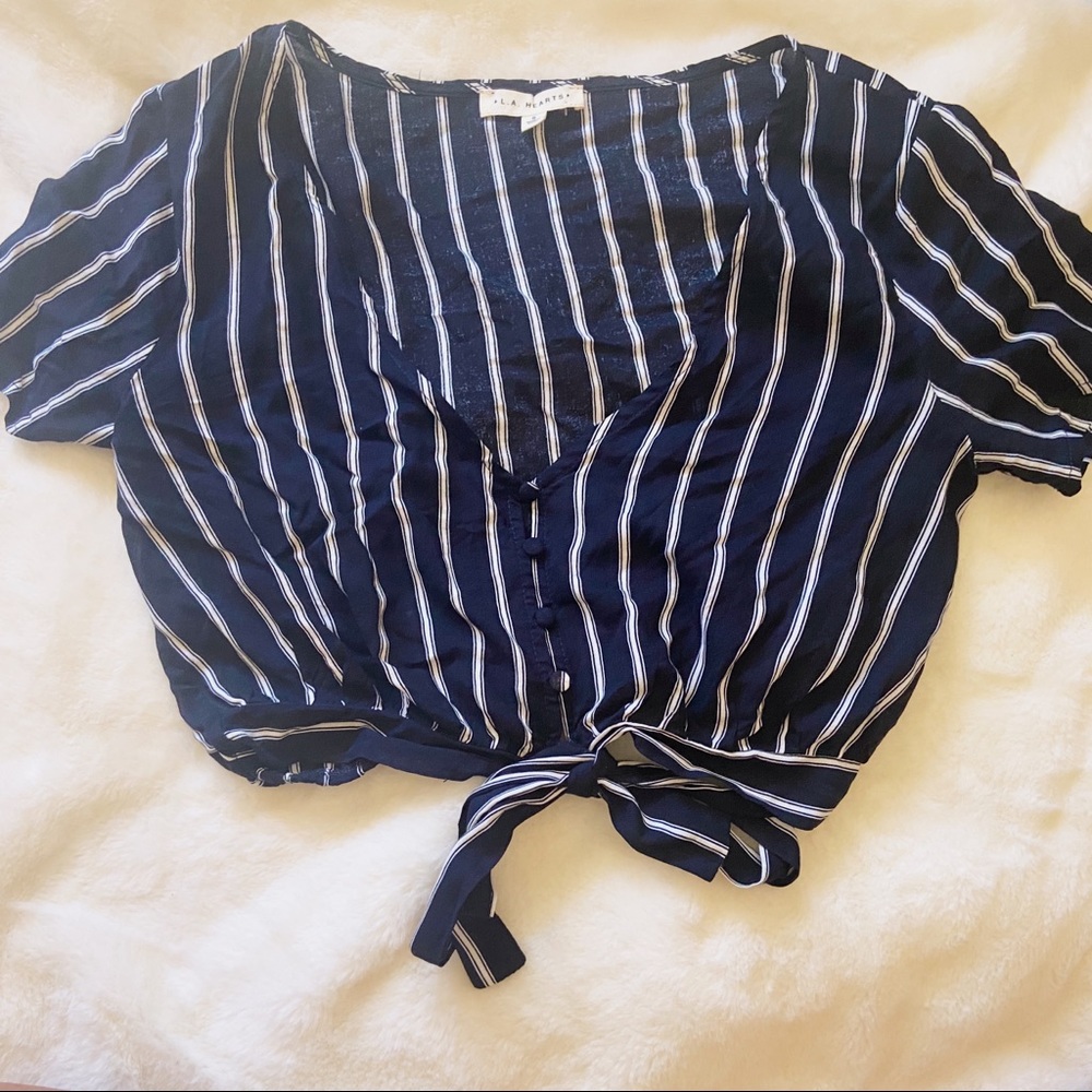 LA HEARTS CROP TOP